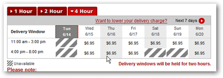 orange county grocery delivery 4 hour window